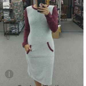 Bridget contrast dress
